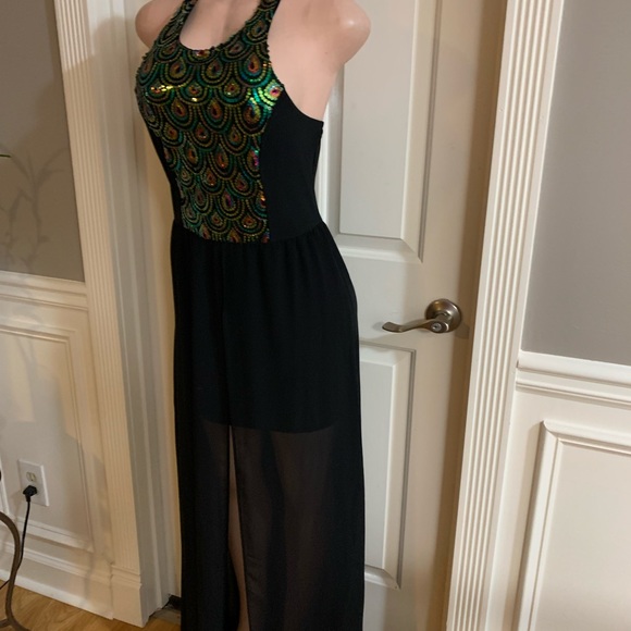 Women’s junior halter black dress size (M) - Picture 7 of 12